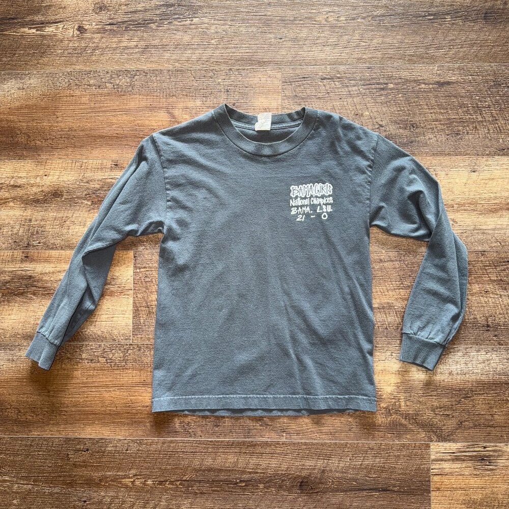 Bama Girls Long sleeve t-shirt Bama vs LSU Youth Medium Dark Gray EEUC!